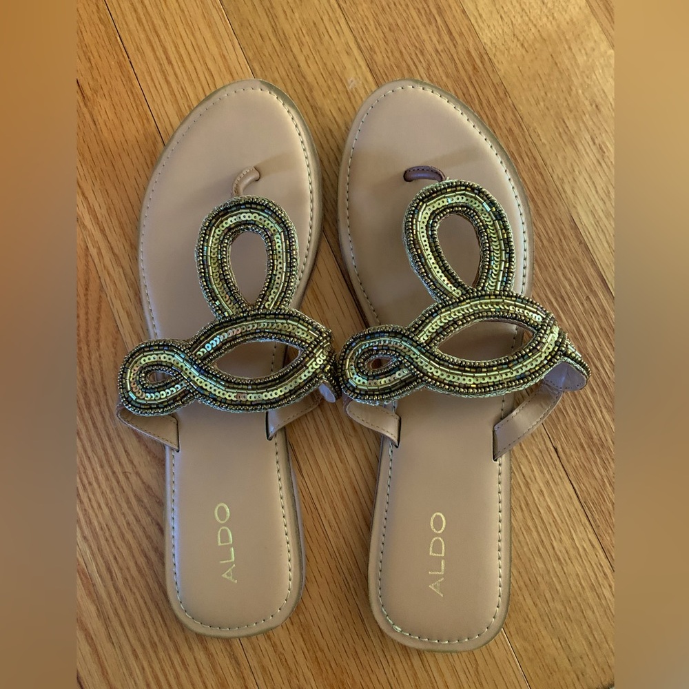 ALDO beaded sandals